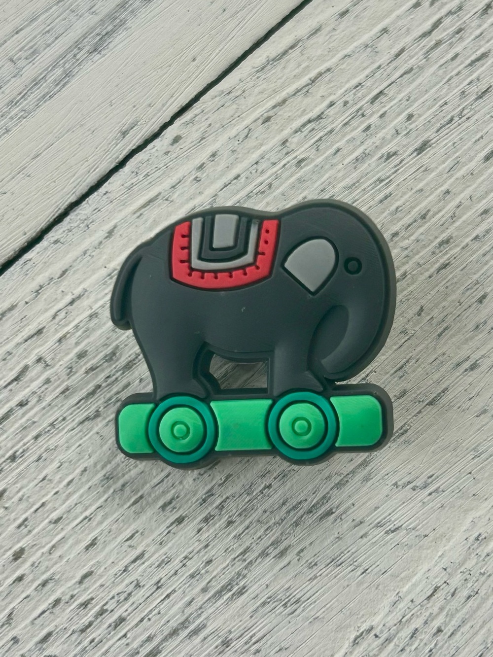(5/$15) Elephant On Wheels Crocs Charm
